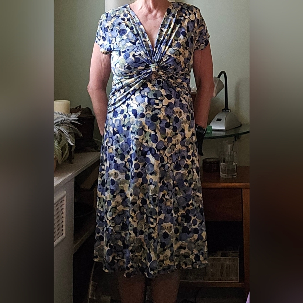 Blue and Yellow Summer Dress